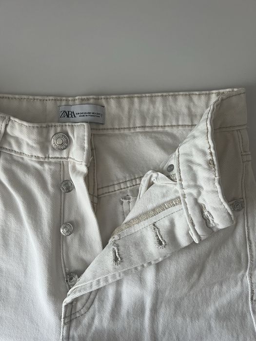 Світлі (молочні) джинси zara eur34/mex24