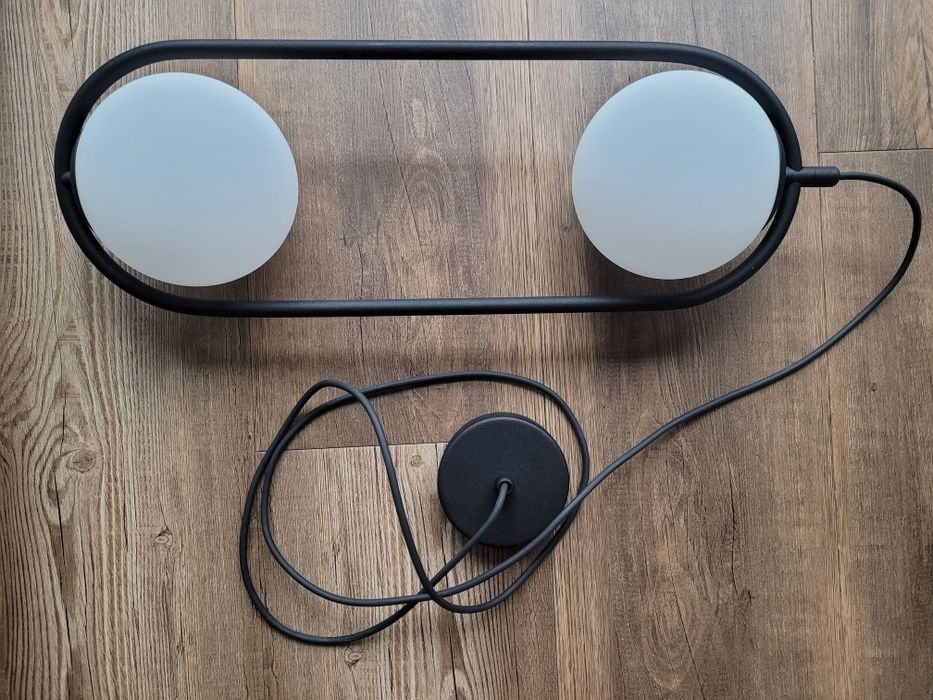 Nowoczesna lampa wisząca RIVA 2 BLACK