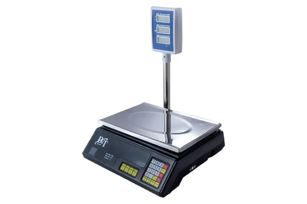 Ваги торгові Domotec DT-5053 50кг з гусаком весы торговые электронные
