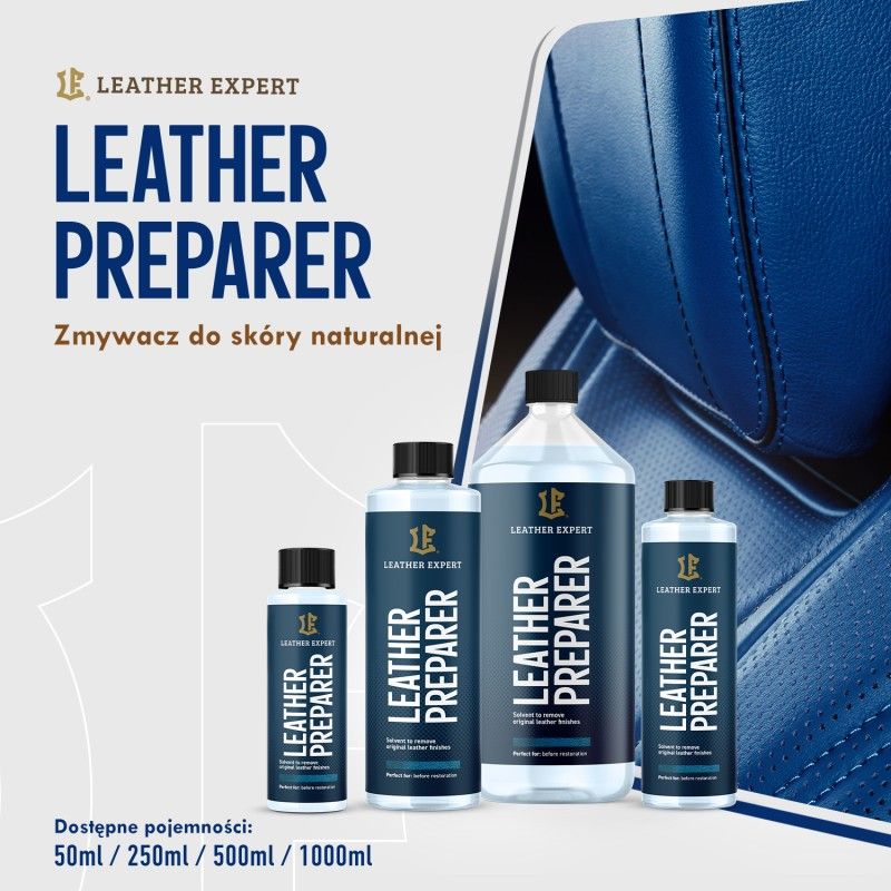 leather expert preparer - zmywacz do skóry naturalnej 500ml le-14-p500