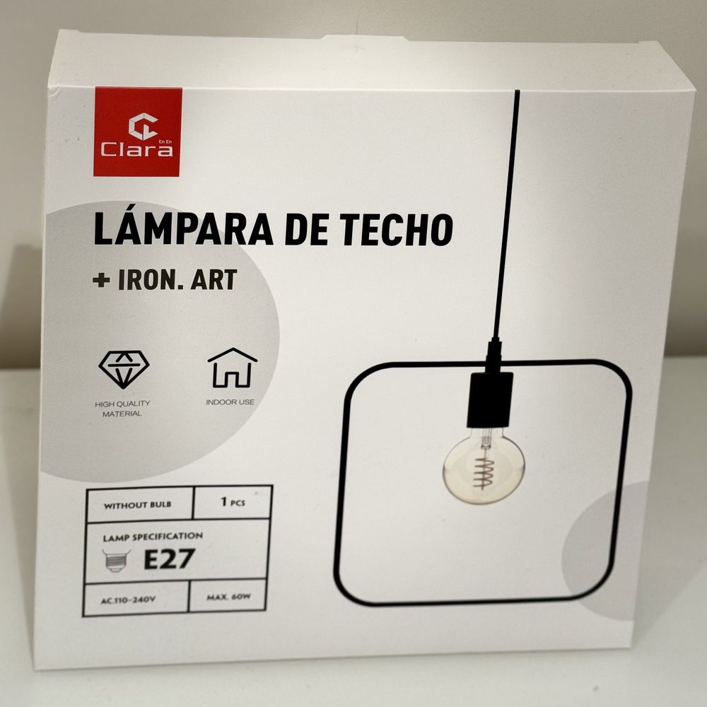 Candeeiro com lampada para teto