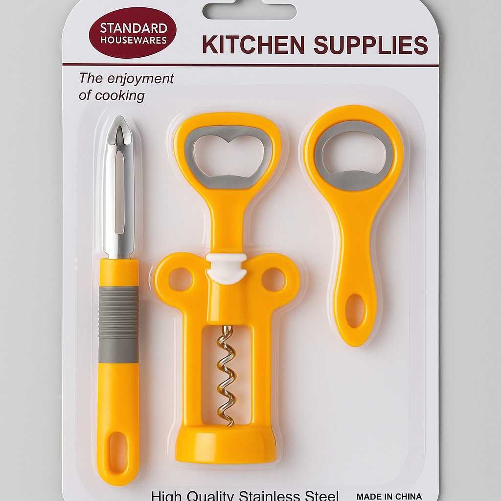 Conjunto de Utensílios de Cozinha 3 Peças