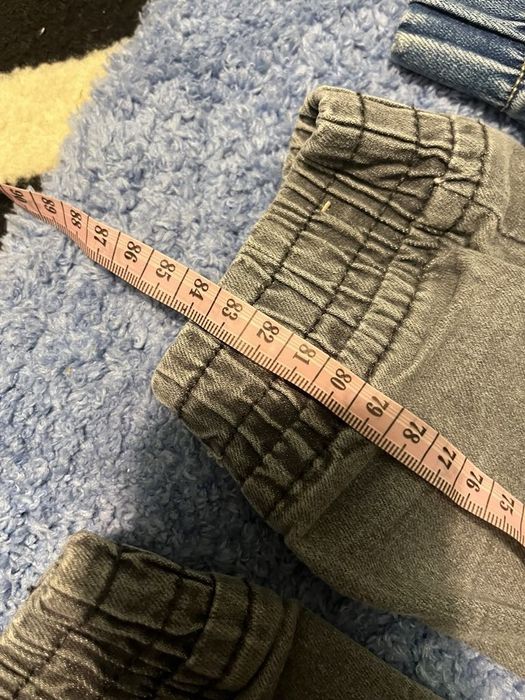 Spodnie komplet jeansy z boku kieszenie