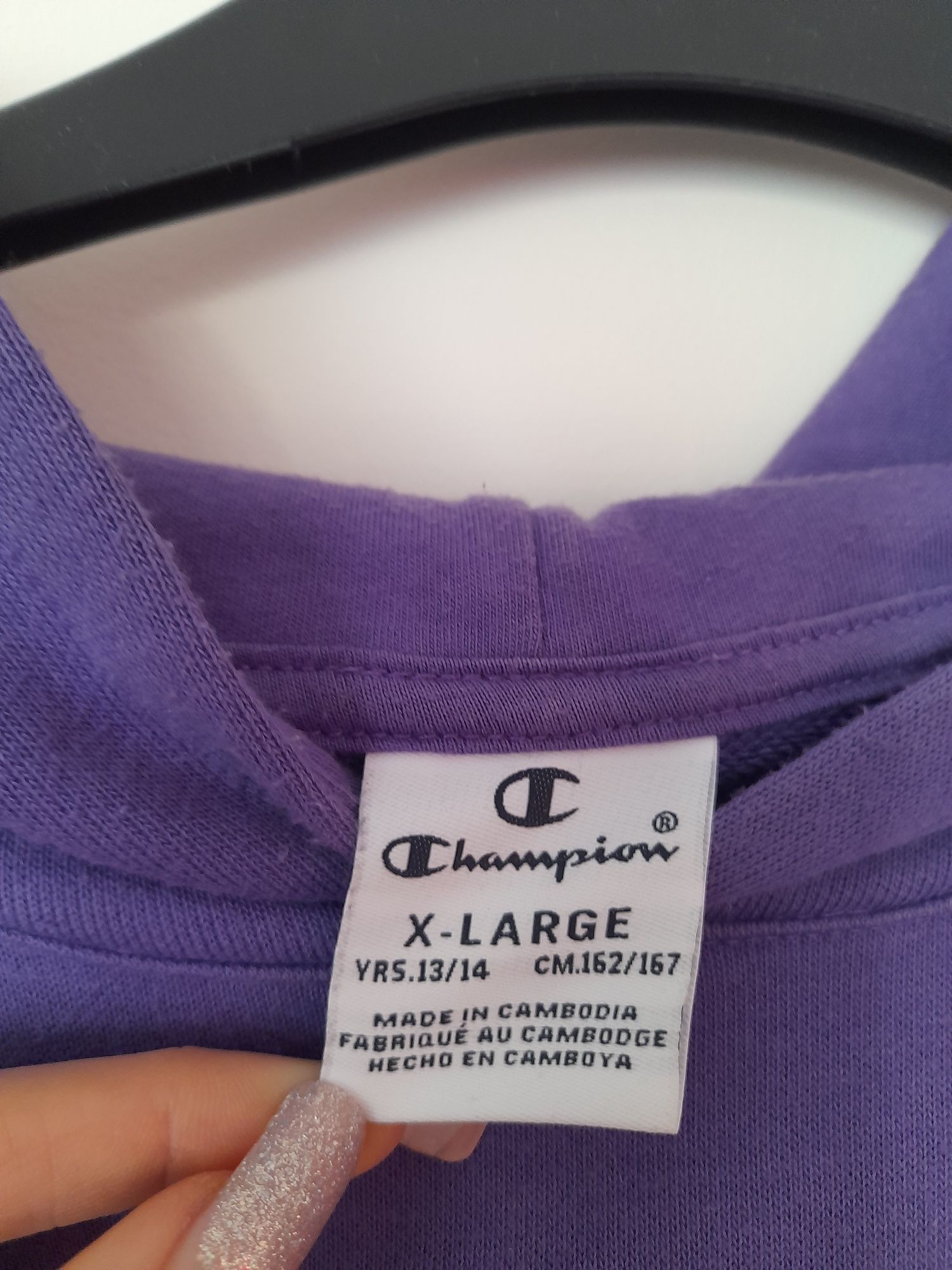 Bluza Champion dziecięca fioletowa 162/167