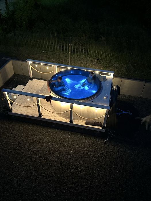 Wynajem jacuzzi mobilne bania podgrzewana gazem - andrzejki, sylwester