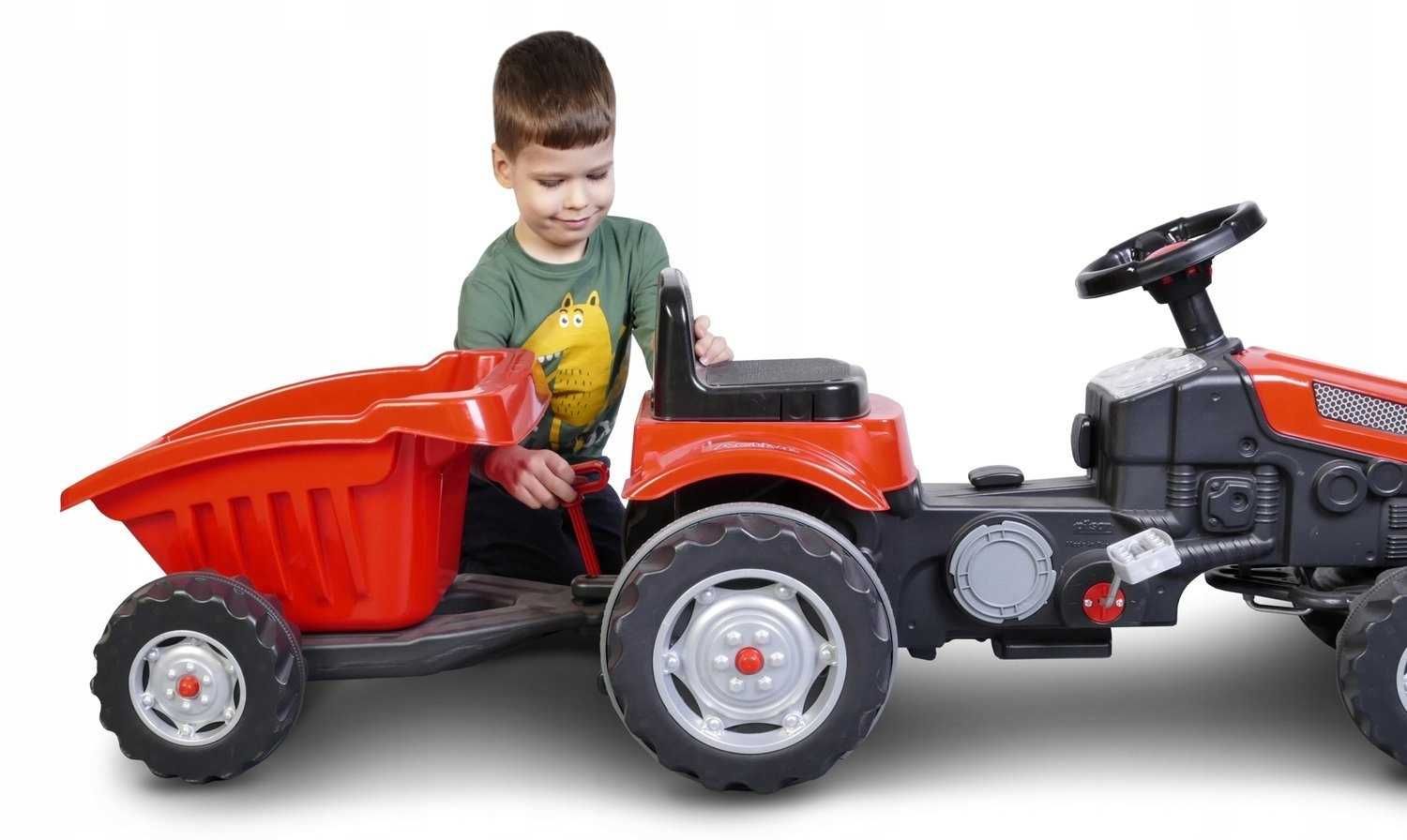 Дитячий трактор з педальним причепом - Pilsan.