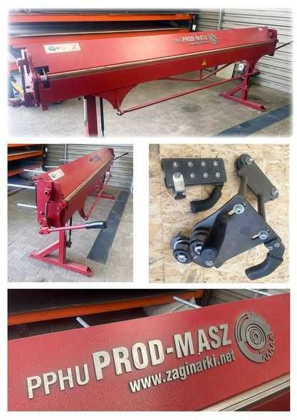 Zaginarka do blachy giętarka Prod-Masz RED3200 cały zestaw