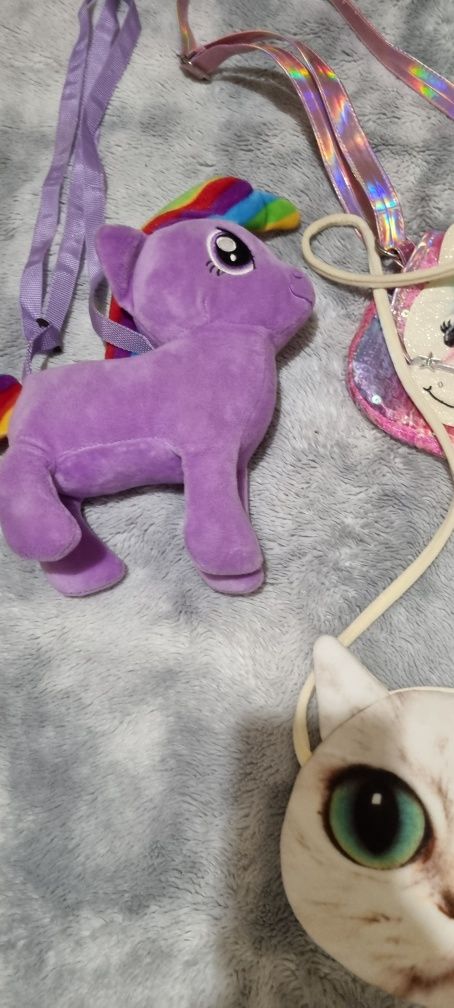 Zestaw torebek my little pony, jednorożec, kotek 3 szt