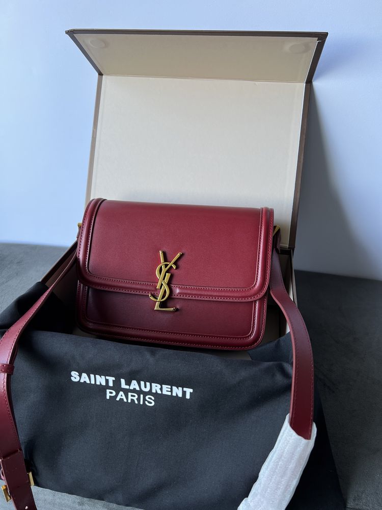 Сумка в стилі YSL Yves Saint Laurent бордова