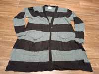 Sweter kardigan rozpinany rozmiar S jakby oversize wełna merino alpaka