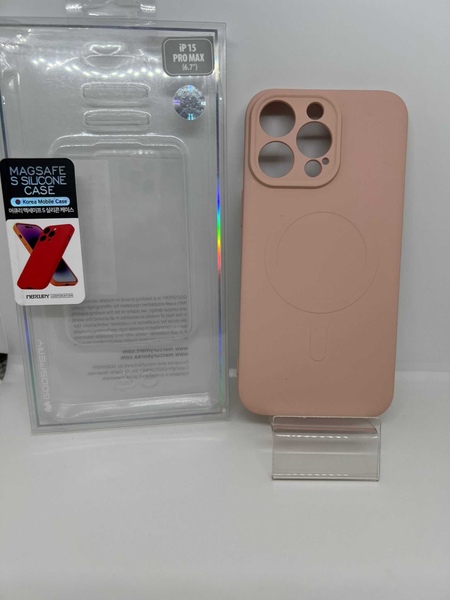 Etui MagSafe Mercury Semi-Silicone Apple iPhone 15 Pro Max Łososiowe