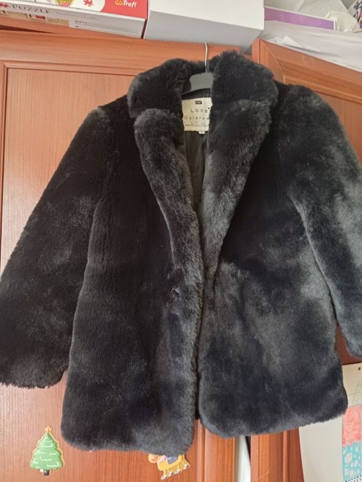 Шуба для дівчинки шубка пальто куртка пуховик штучна