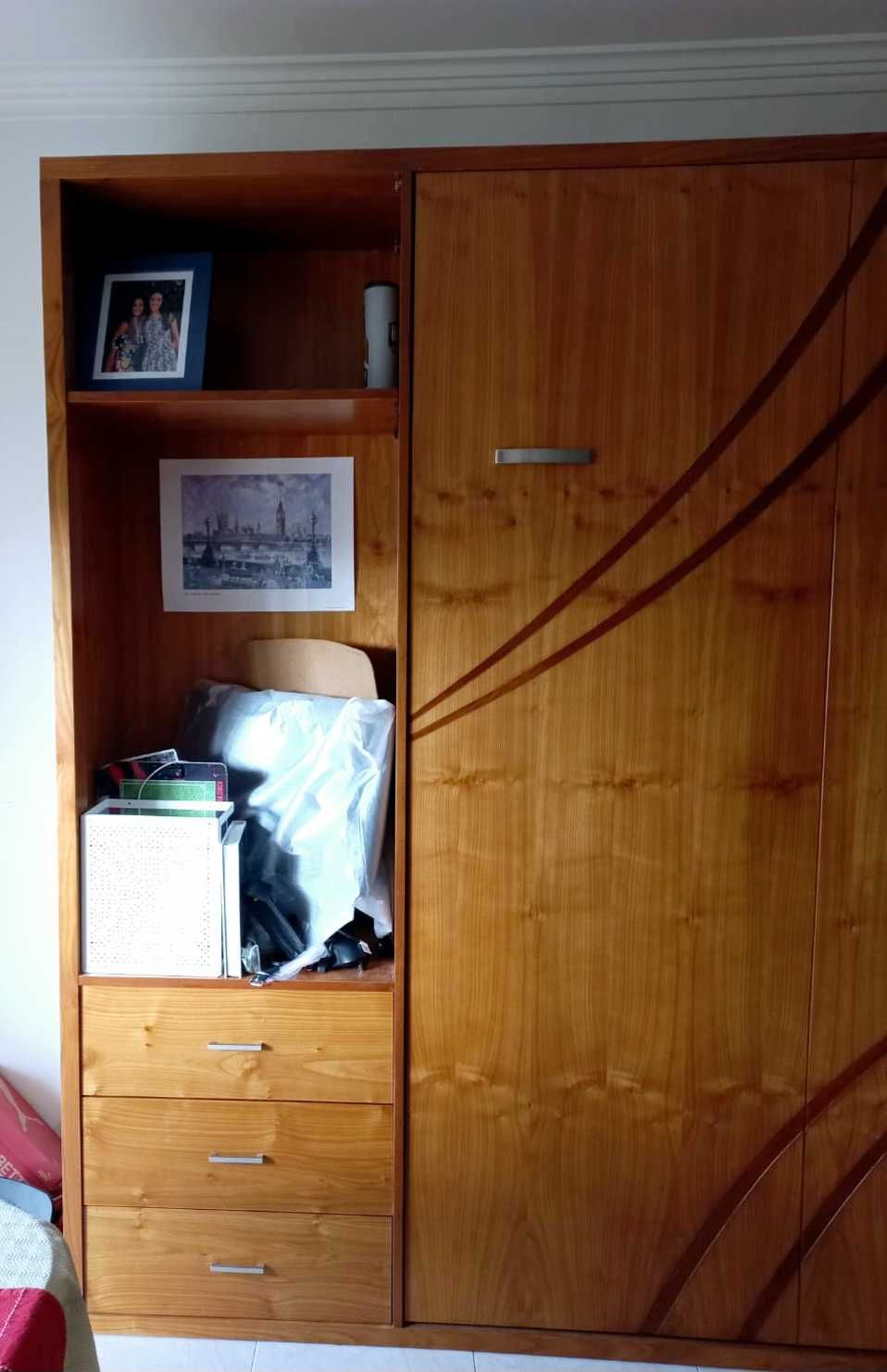 Móvel em Cerejeira com cama (Murphy bed)