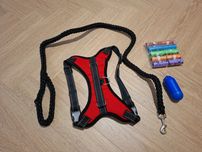 Szelki dla psa L plus linia 125cm plus woreczki, etui