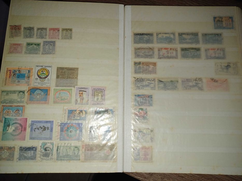 coleção de selos estrangeiros