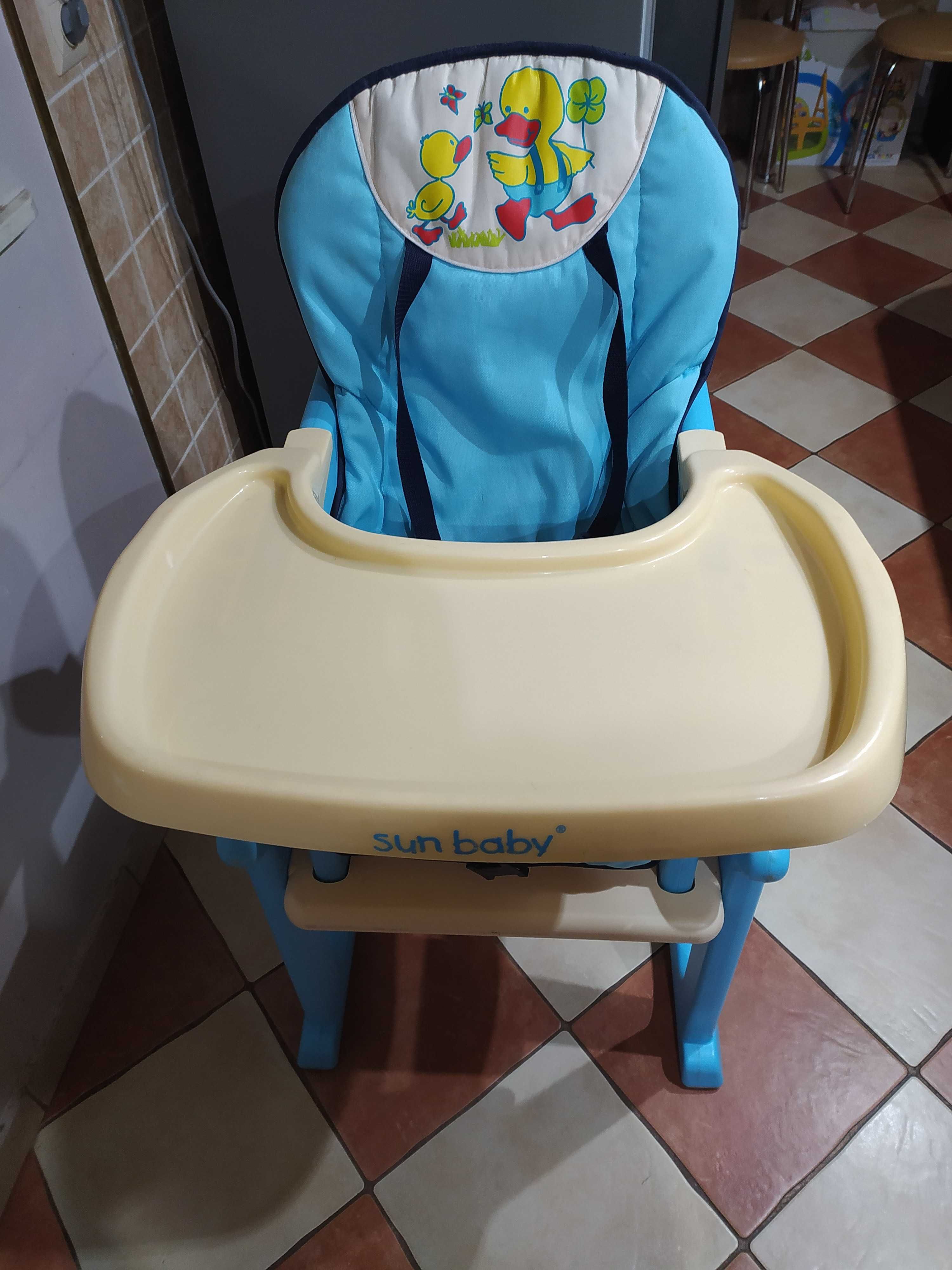 Krzesło ze stolikiem Sun Baby od maluszka po wieksze dziecko