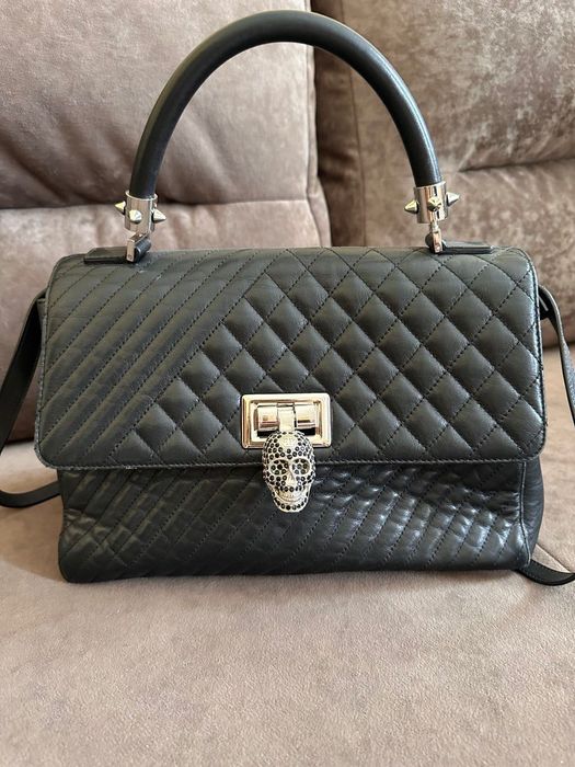 Сумка Philipp Plein оригінал, чорна шкіра, купувалась за 1000€,