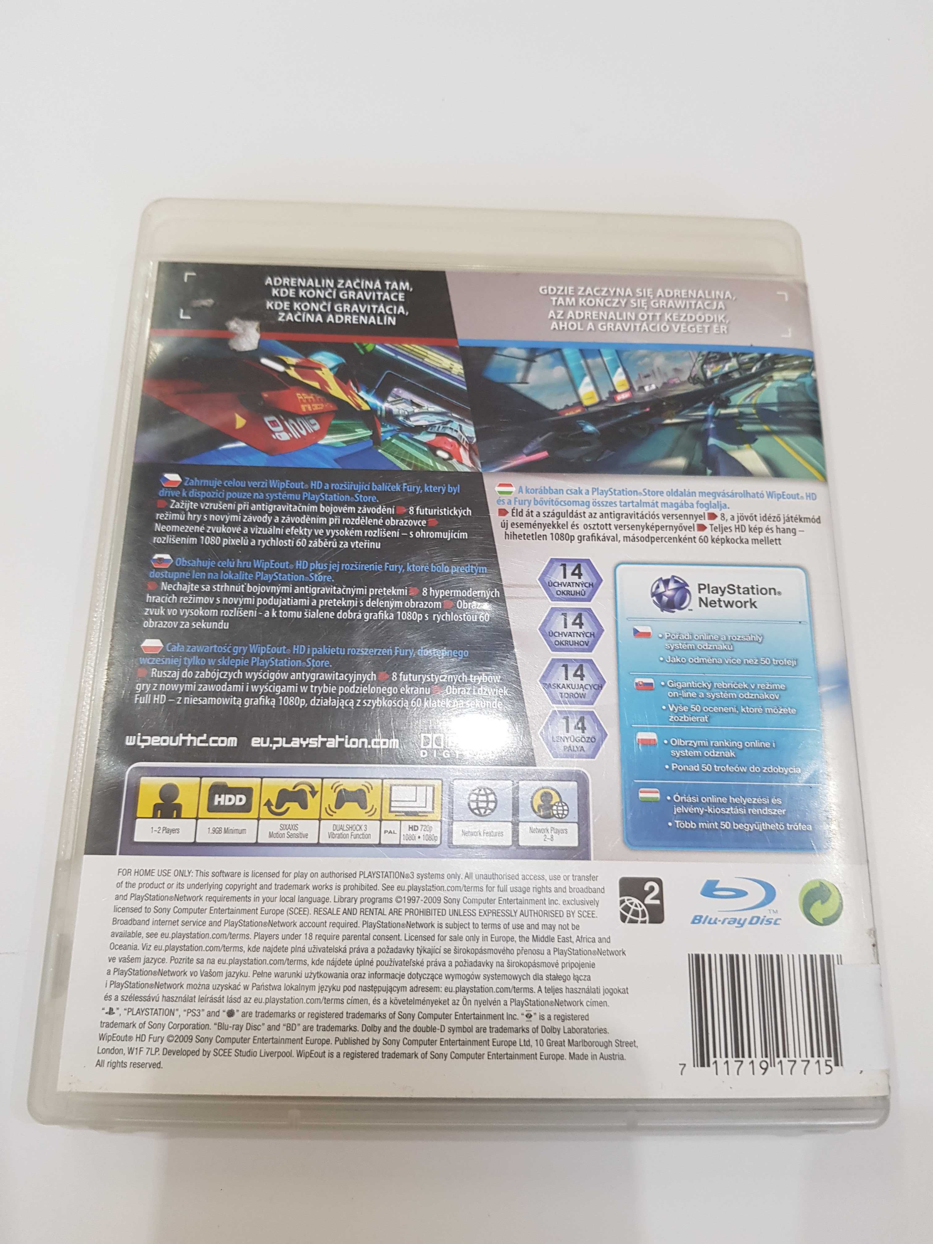 Wipeout HD Fury PS3 Sklep Iława