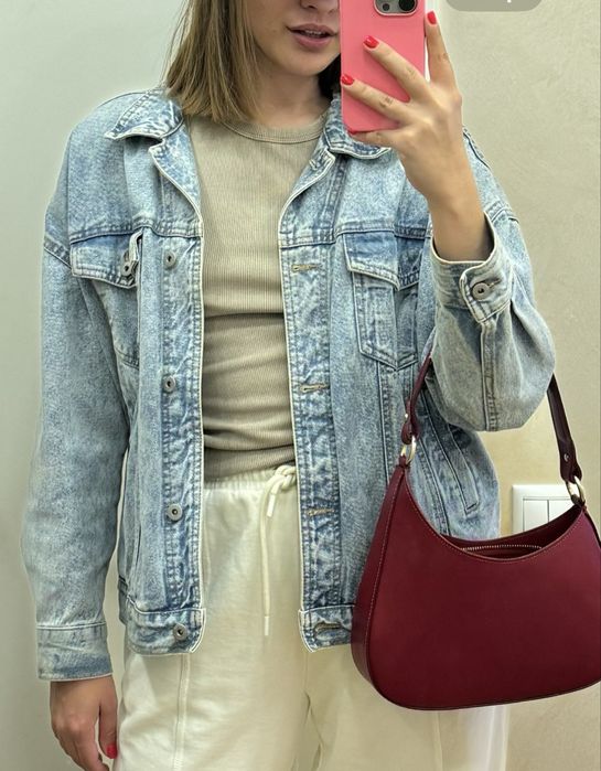 Джинсовка голуба жіноча