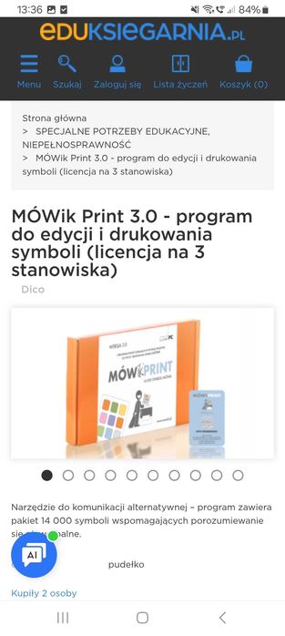 Mówik print- program do edycji i drukowania symboli 14 000 symboli