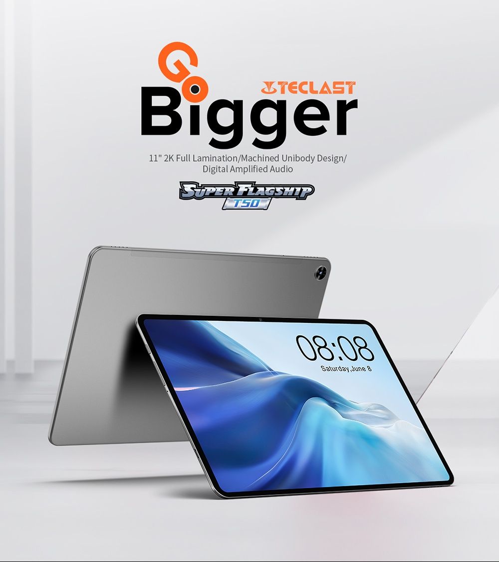 Teclast t50 11" 2K екран 8/128гб