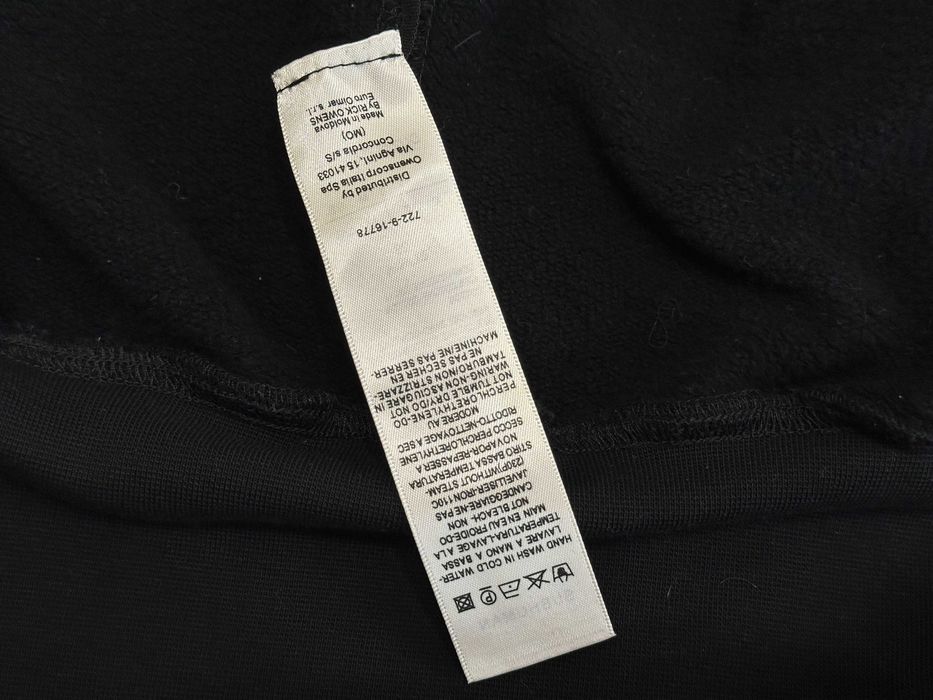 Худі толстовка S-M Rick Owens DRKSHDW Black Eyelet Hoodie Оригінал