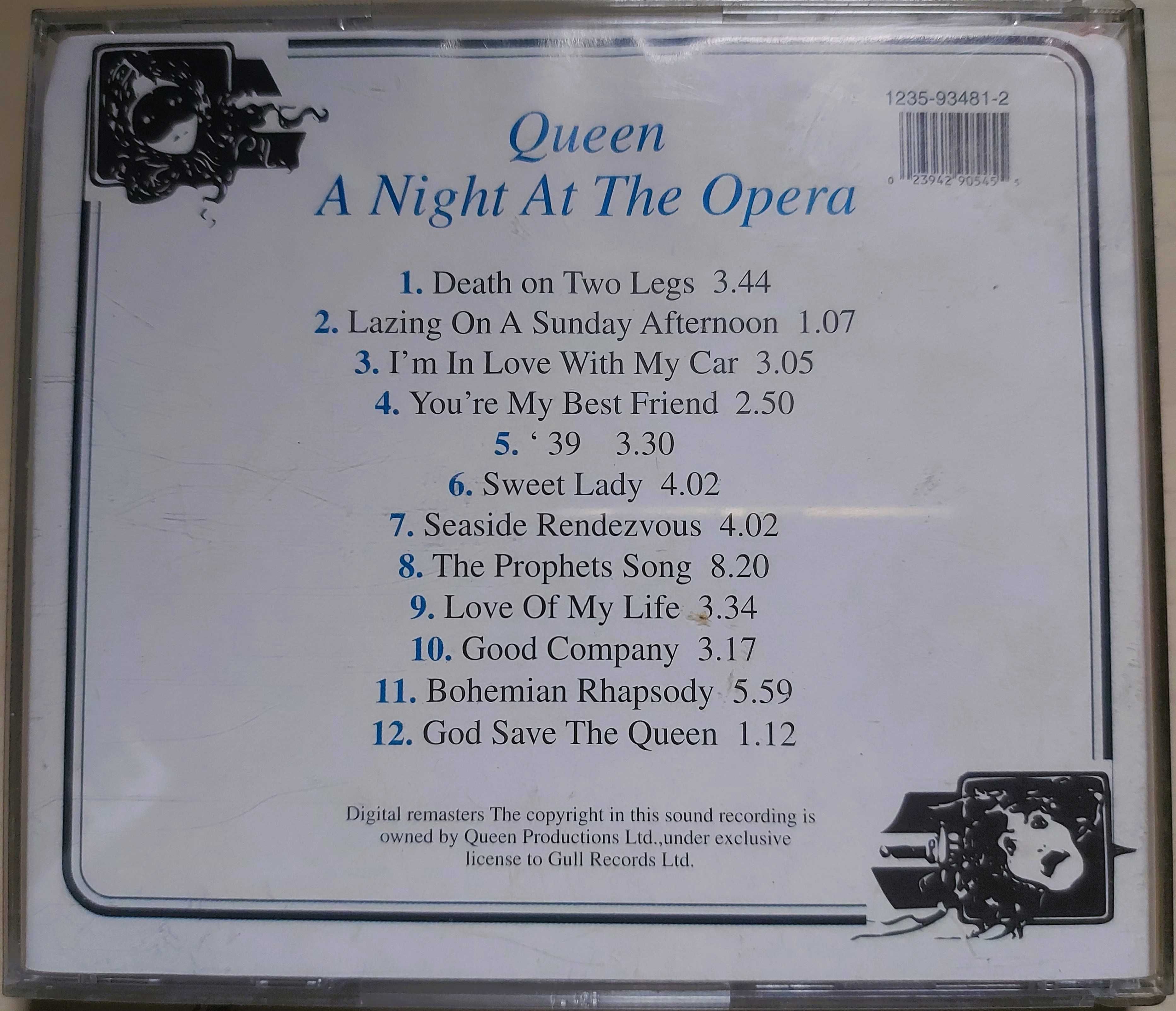 CD Queen	A night at the opera - tanie słuchanie w bardzo dobrym stanie