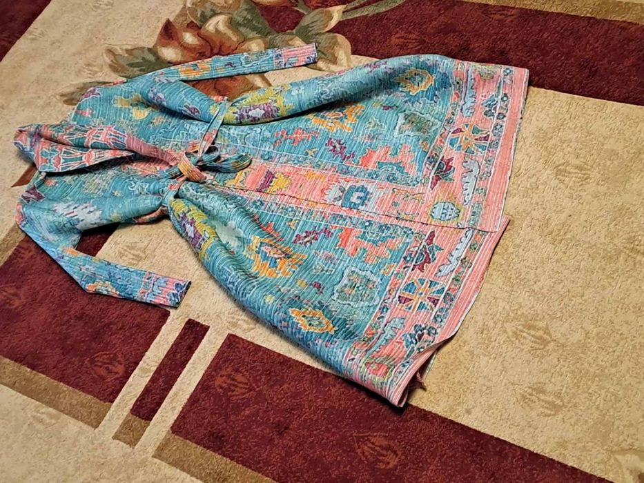 Оригинальная накидка кардиган в стиле Adaya Issey miyake