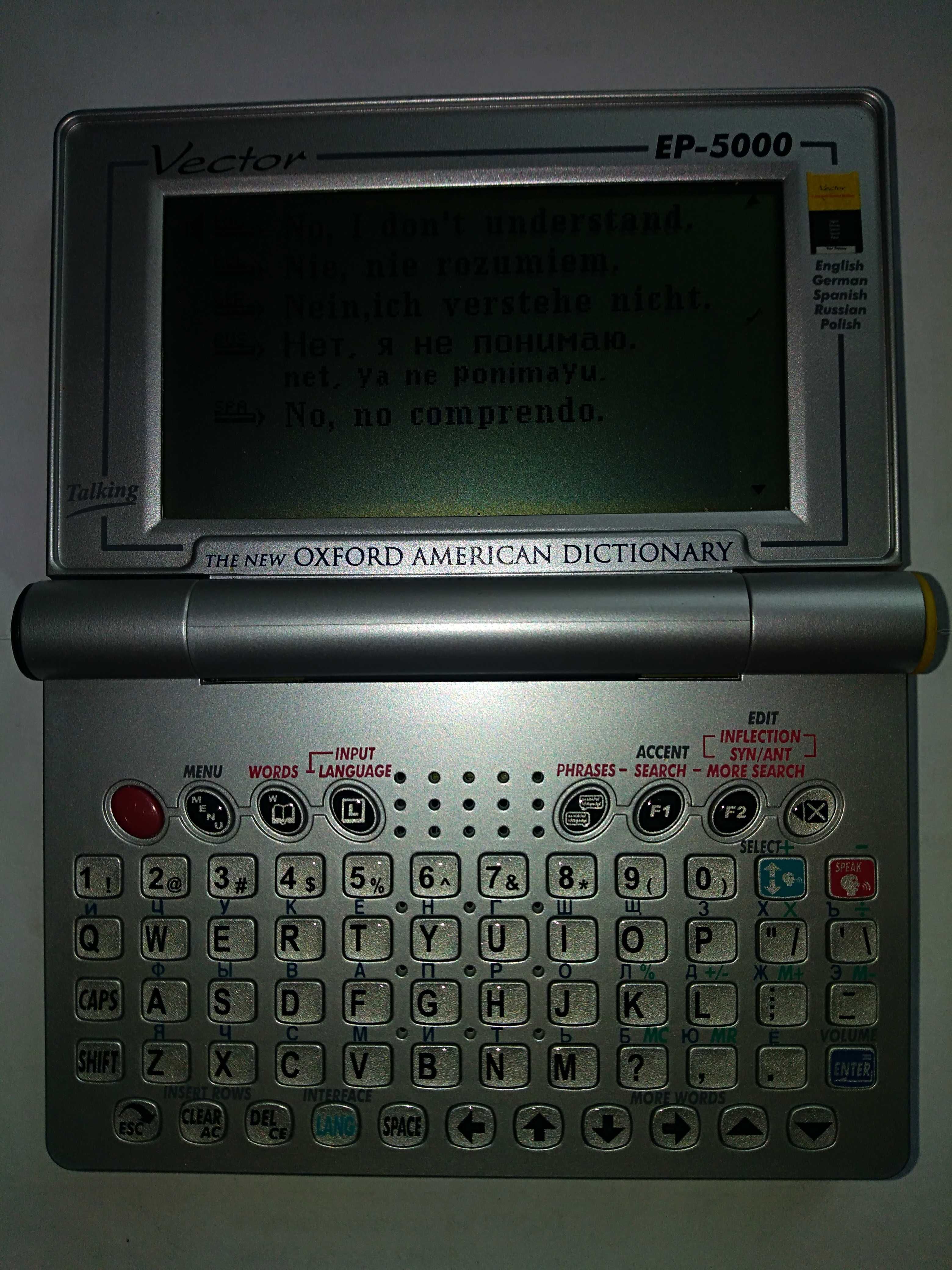 Tłumacz mówiący Vector EP-5000 nowy