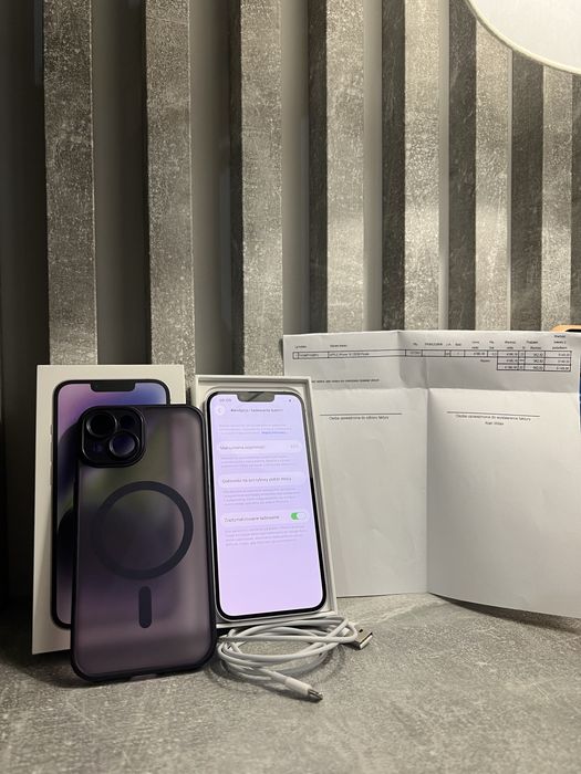 iPhone 14 128 GB – Fioletowy (Purple) – Stan idealny