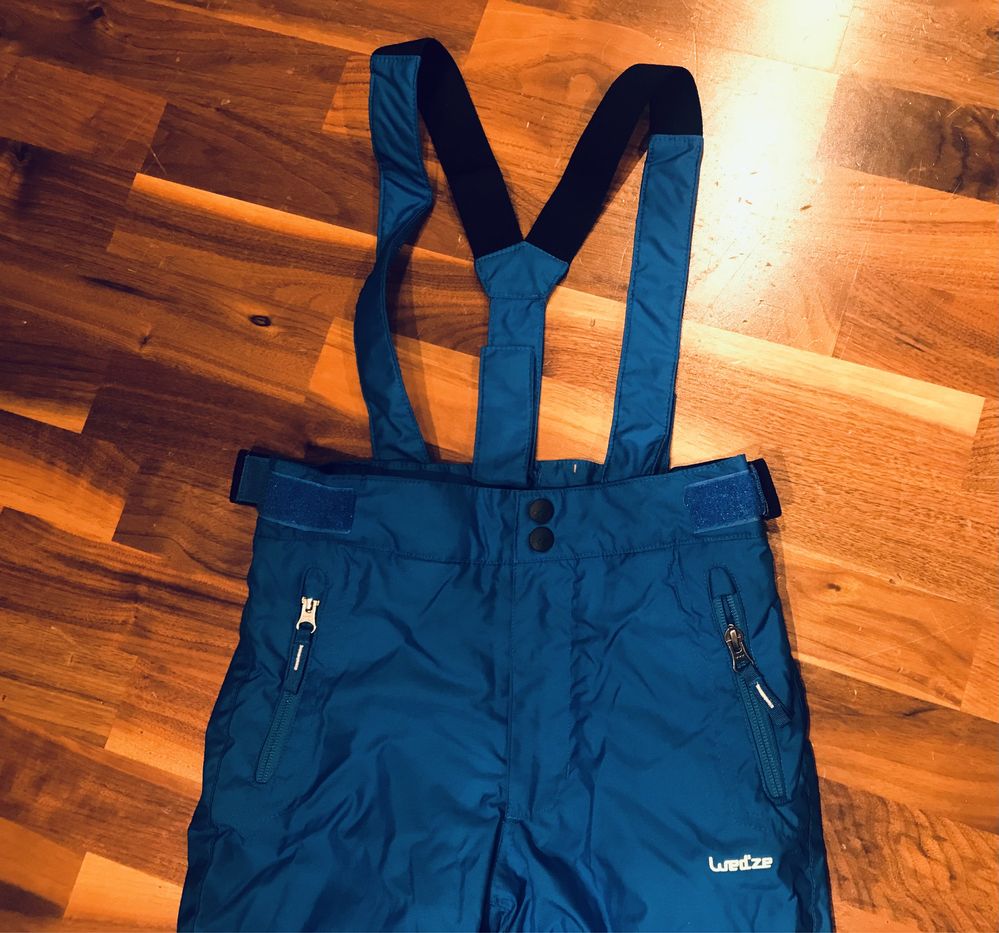 Spodnie narciarskie, niebieskie, Decathlon-Wed’ze, 125-132 cm