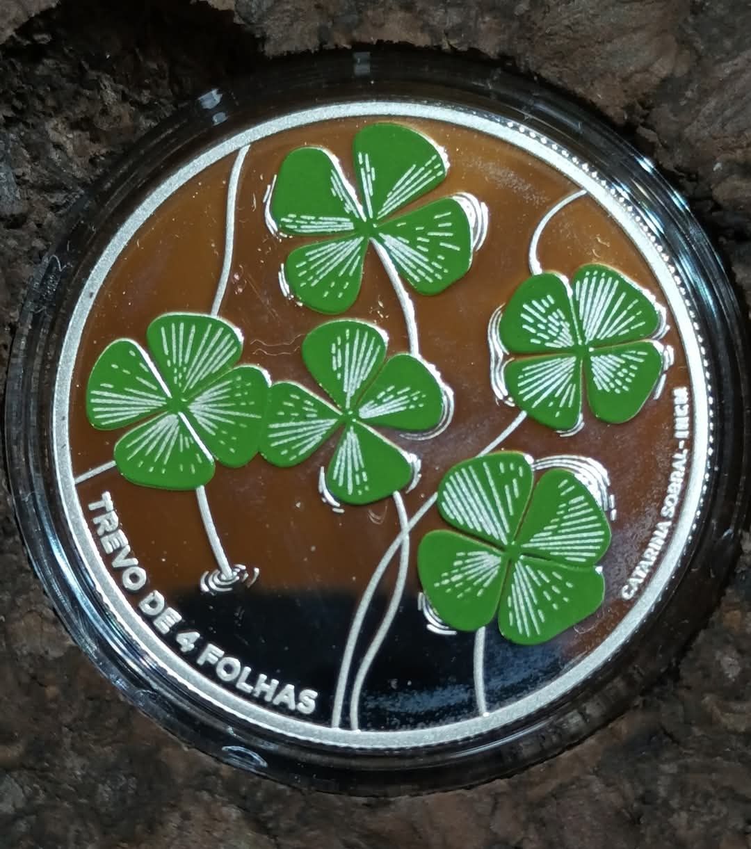 5€ Proof Trevo quatro folhas 2018