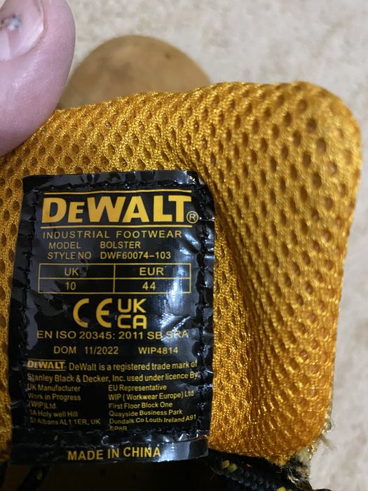 Черевики робочі DeWalt, вживані