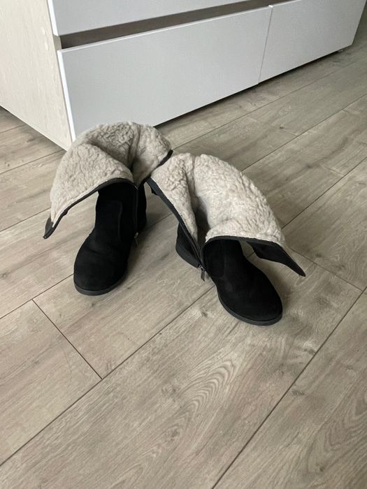 Сапожки жіночі зимові замшеві