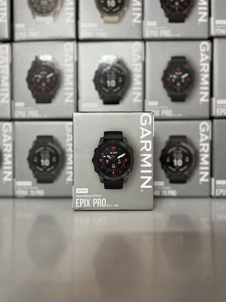 Годинник Garmin Epix Pro Sapphire 47 mm Carbon Grey DLC Titanium w. BB