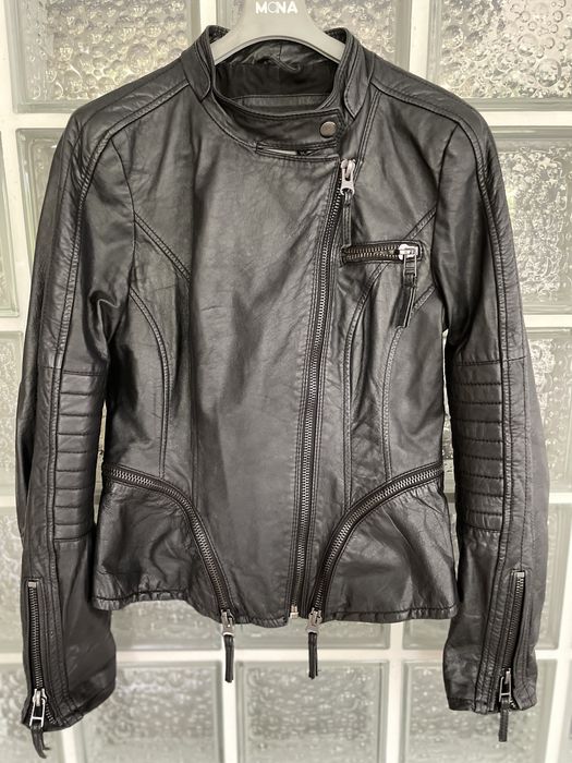 Kurtka damska, prawdziwa Ramoneska, Zara, skóra naturalna!