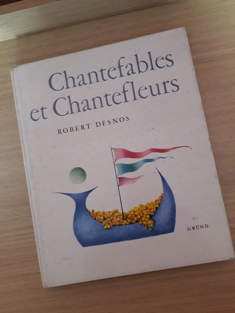 Książka francuska Chantefables et Chantefleurs piękne ilustracje