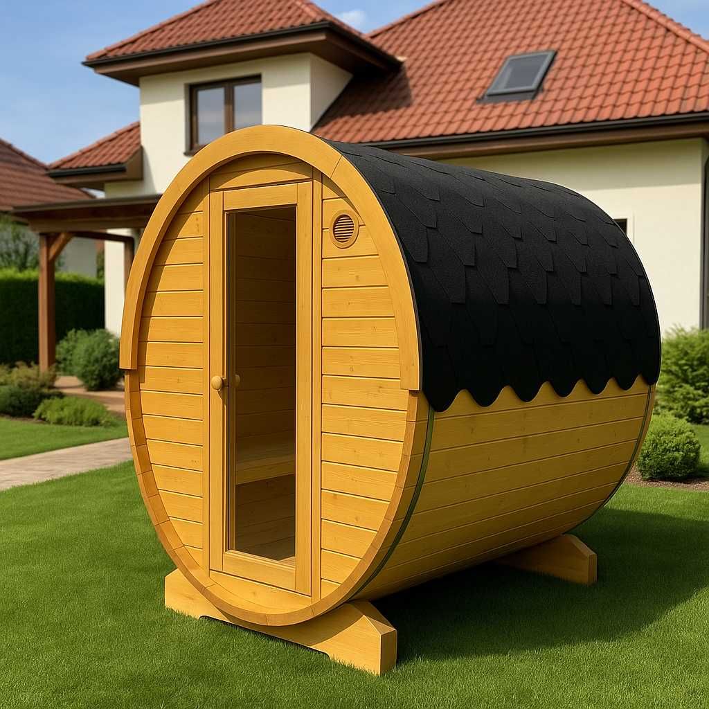 Sauna drewniana sucha 340cm PRODUCENT przedsionek łaźnia jakość FV23