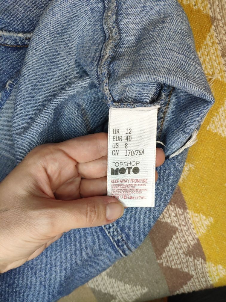 Джинсова спідниця topshop, розмір м, Eur 40