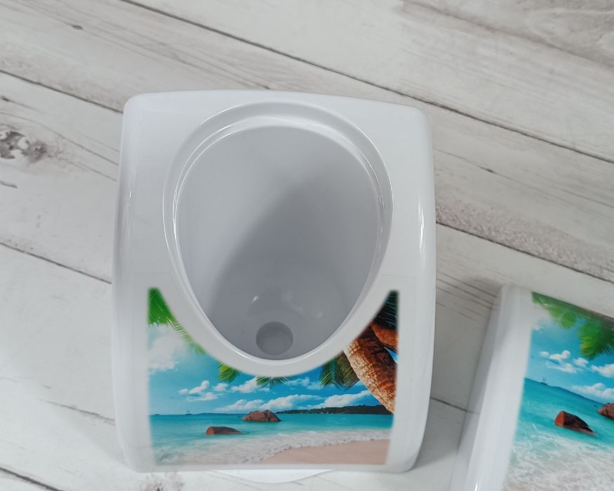 Zestaw do łazienki szczotka + uchwyt na papier toaletowy