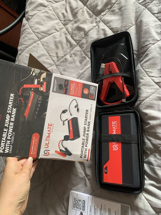 Mobilne urządzenie rozruchowe z powerbankiem, 12 000 mAh