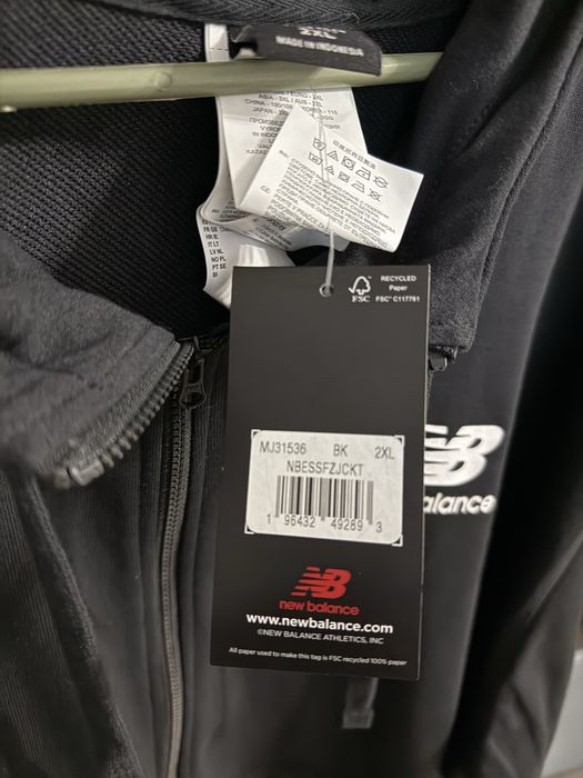 Худі на блискавці нове new balance xxl зип зіп худи