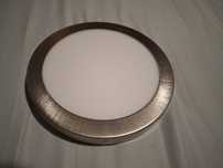 Plafon 21 cm szczotkowana stal