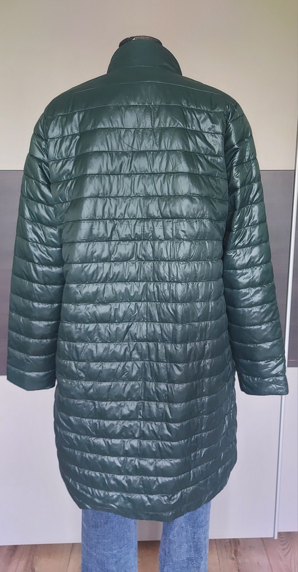 Nowa modna zielona lekko pikowana kurtka płaszcz Carry 38/40