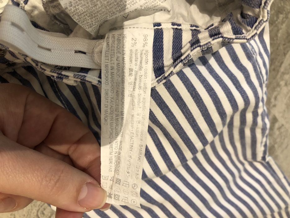 Джинсы в полоску Zara kids 152