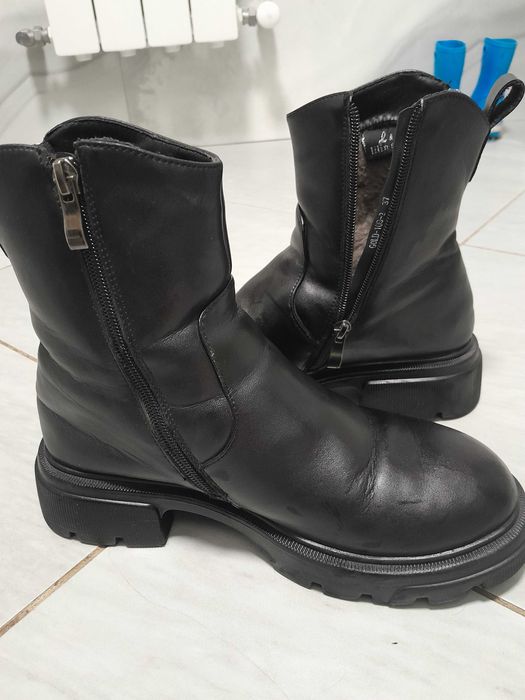 Зимові черевики, натуральна шкіра