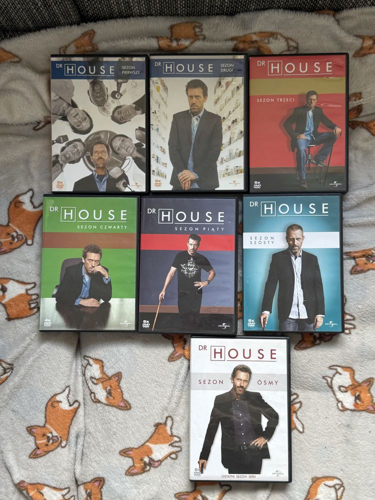 Dr house sezon 1-8 bez 7! Dvd kolekcja