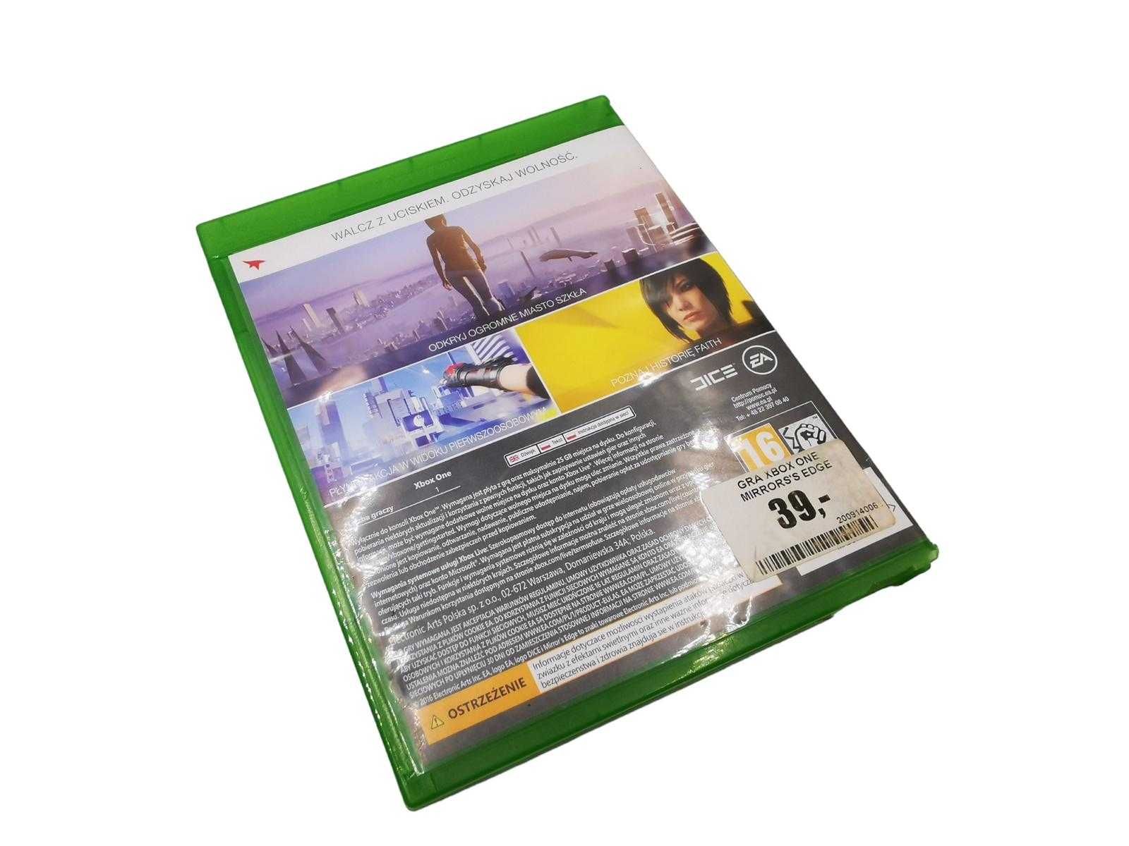 Gra XBOX ONE MIRRORS'S EDGE CATALYST od loombard krotoszyn