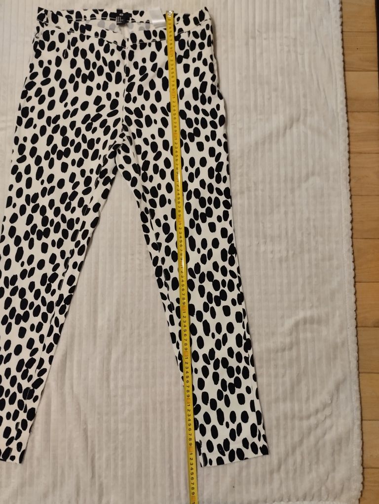 Bawełniane spodnie damskie rurki L/XL H&M