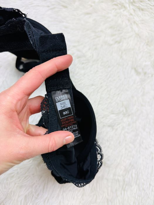 Biustonosz usztywniany 75C czarny Dunnes